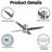 52" Rustic Flush Mount Ceiling Fan with Reversible DC Motor, 3-Color LED Light & Remote, 4 Wood Blades-1184011787-1184011804