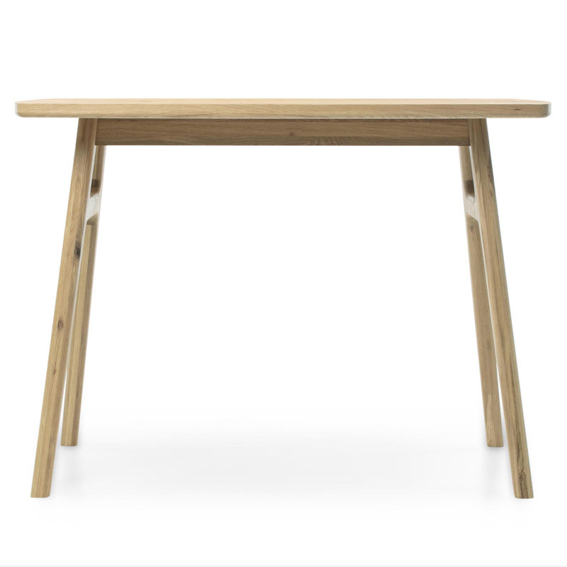 Oak Solid Wood Dining Table, 27.5" W x 36.22" L