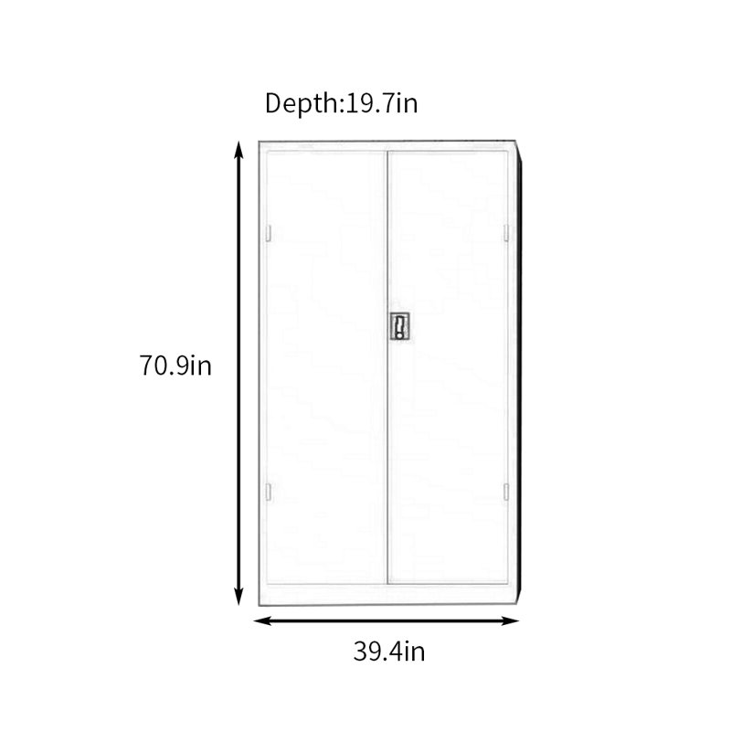 Tool Locker Garage Locker, White
