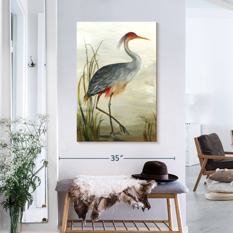 Grey Heron, reproduction sur toile, H 36 po x l 24 po x P 1,25 po
