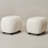 23" Wide Boucle Upholstered Ottoman Set Of 2-555060721