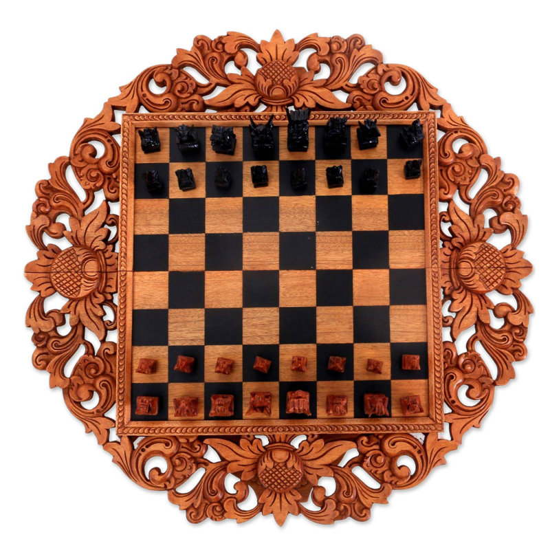 Perce World Menagerie 2 Player Wood Chess