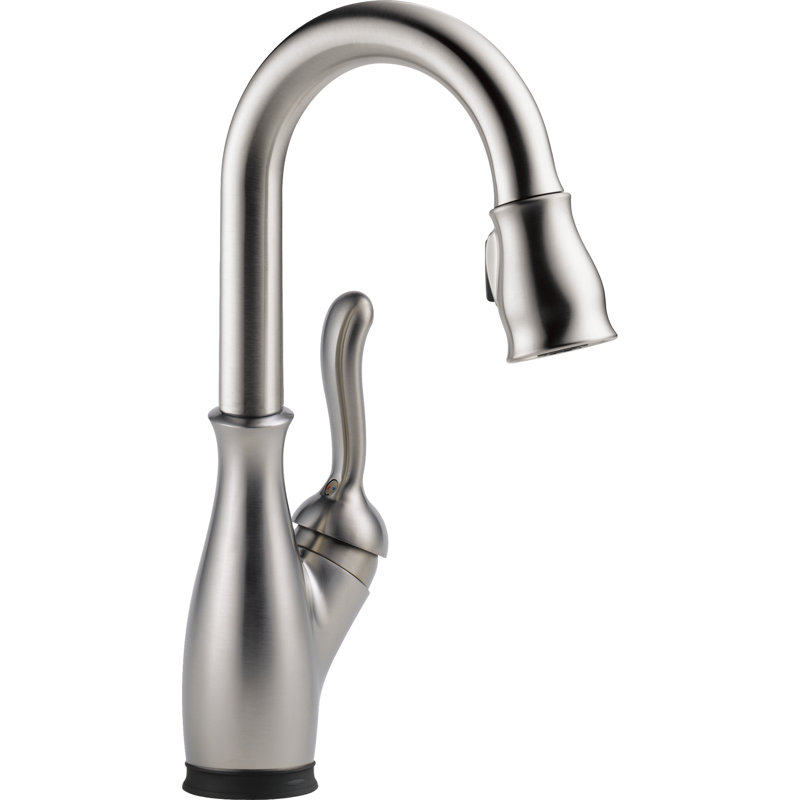 Robinet de bar tactile rétractable avec poignées Leland, ACIER INOXYDABLE SPOTSHIELD
