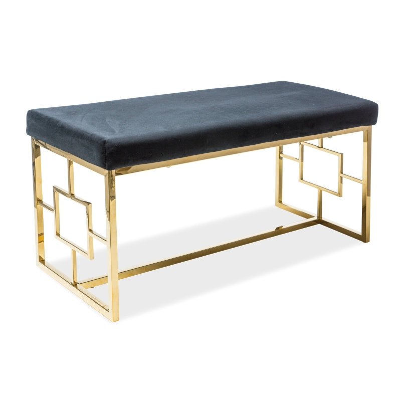 Cruise Velvet Upholstered Bench