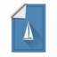 Sailboat at Rest Minimalist - Framed Print-178446273-178446299