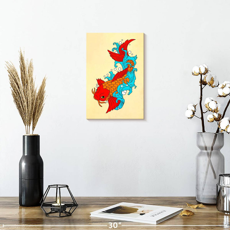 Brampt Koi Fish II, 12" H x 8" W