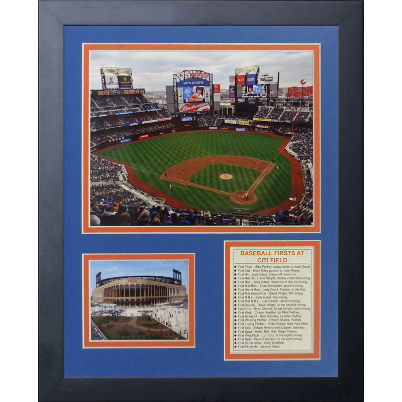 "new york mets-citi field à l’intérieur du souvenirs encadré