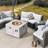 Arrika 6 - Person Patio Conversation Set with Cushions