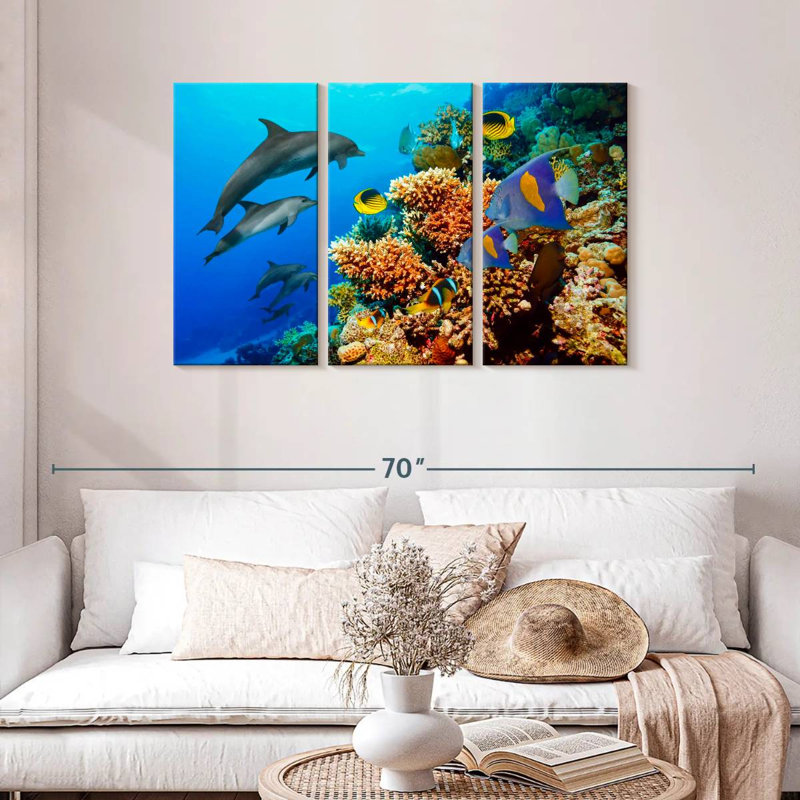 Brampt Reef Sea Life, 28" H x 45" W