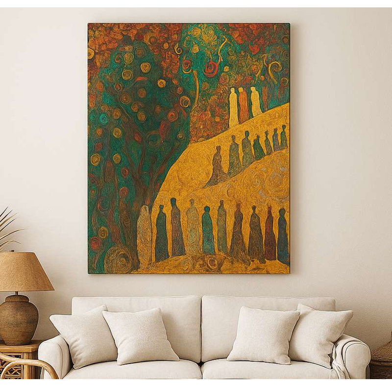 Superbe peinture sur toile décorative de 19,7 po x 27,6 po | 100% toile avec cadre 100% bois (épaisseur: 0,8 x 1,2 pouces) | Parfaite pour le salon, la chambre à coucher ou le bureau, cette œuvre d'art élégante convient à tout espace