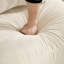 Canapé de soutien en chenille avec coussin de taille délicate et repose-pieds mobile, conception ergonomique incurvée, canapé modulaire facile à assembler pour le bureau du salon-133657624