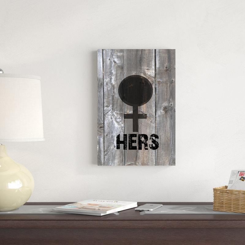 " His-N-Hers I " Painting Print, 18" H x 12" W x 1.25" D