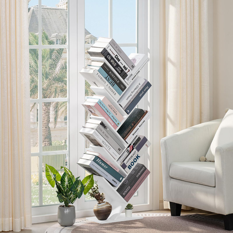 Étagère à livres 10 niveaux, Blanc