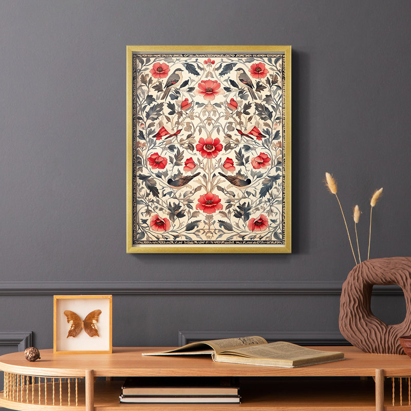 WM MORRIS Series CCCLXII  -Premium Framed Print -Ready to Hang - No Nails Required