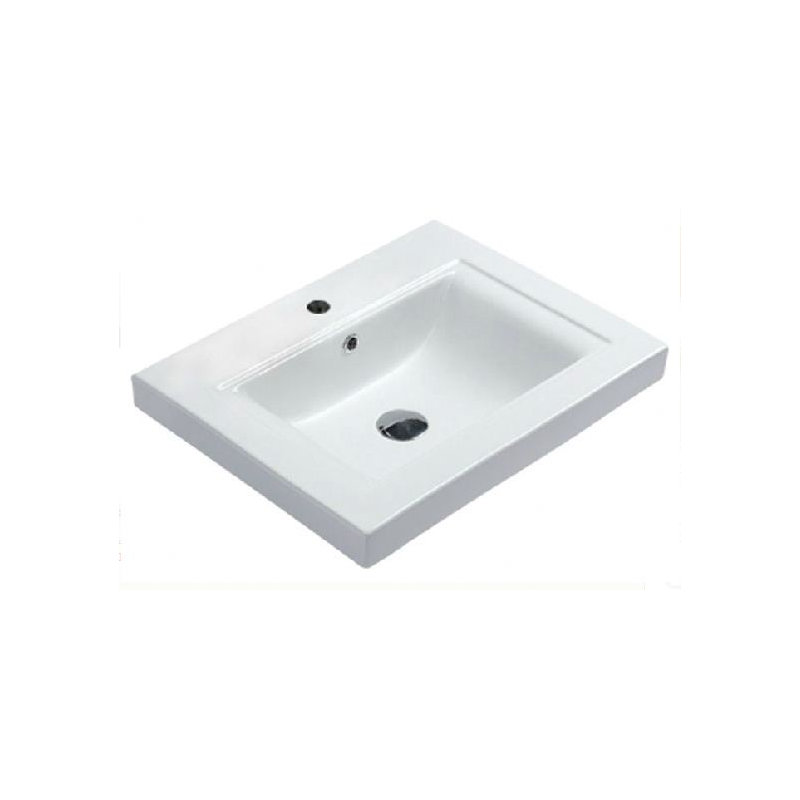 Venice Ceramic Square Undermount Bathroom Sink