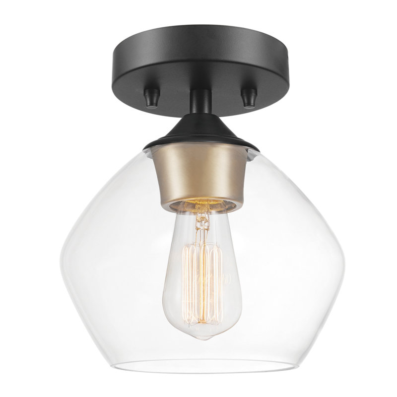 Orhan Flush Mount, Matte Black