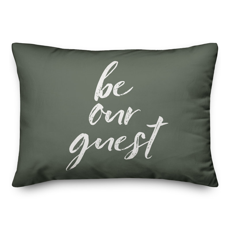 Coussin décoratif intérieur / extérieur en polyester , H 14 po x l 20 po, Sauge