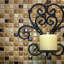 Carrelage mosaïque en métal 0,75 "x 0,75"