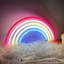 Neon Rainbow LED Light Sign by TRIXES - 38cm USB Powered Night Light - Decorative Lighting for the Home