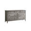59.06"Grey Solid + Manufactured Wood Seven-Drawer Cabinet