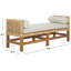 Banc en bois de teck Cryslene