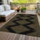 Machine Washable Indoor/Outdoor Chayden ACN1017 Black Rug