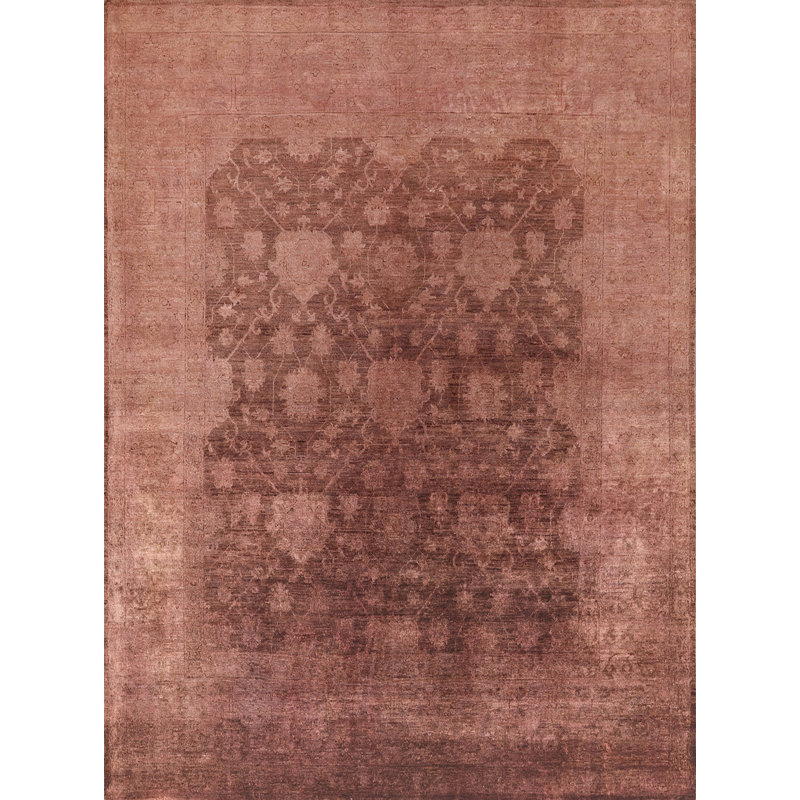 Oriental Brown/Ivory Area Rug, Rectangle 3' x 5'
