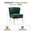 Chaise d'appoint en velours Tru-1276429203