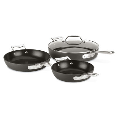Ensemble de poêles antiadhésives 4 pièces avec couvercles All-Clad Essentials