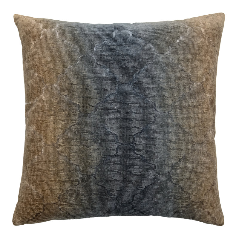 Medallion Square Woven Jacquard Pillow, Maize, 26"H x 26"W