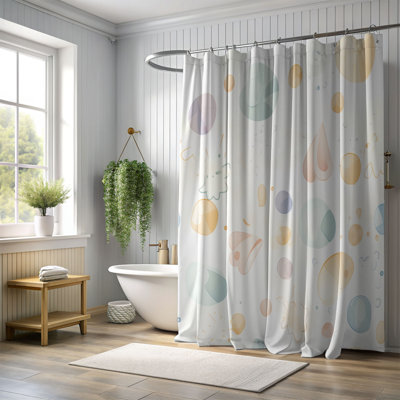 Rideau de douche Soft Pastels - Premium