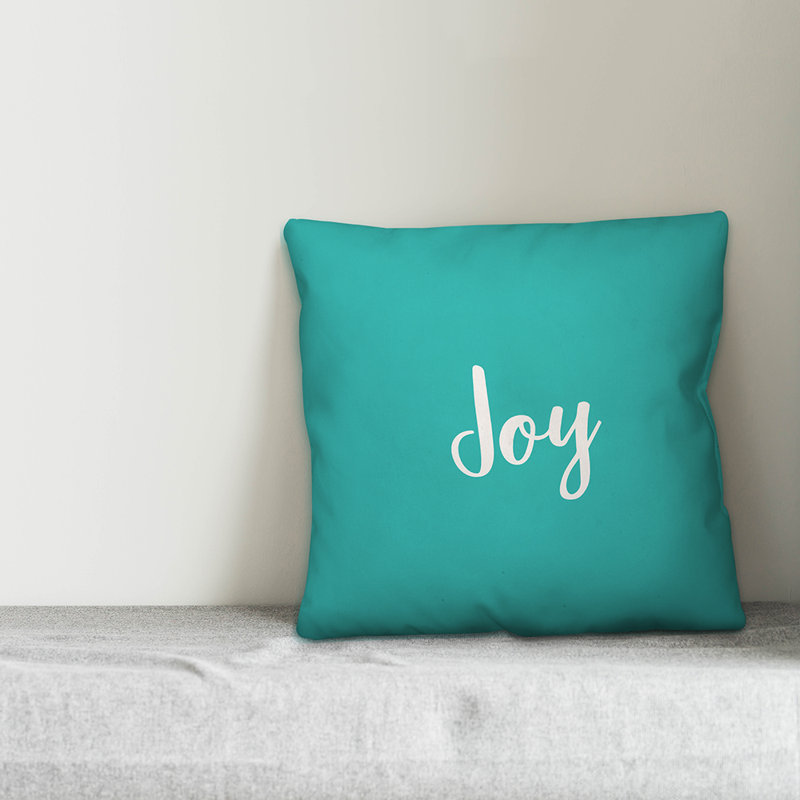  Coussin Joy, Bleu sarcelle, Housse de coussin