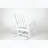 Oversized Outdoor Rocking Chair with Wood-Texture – All-Weather Resistant, White-1297838005