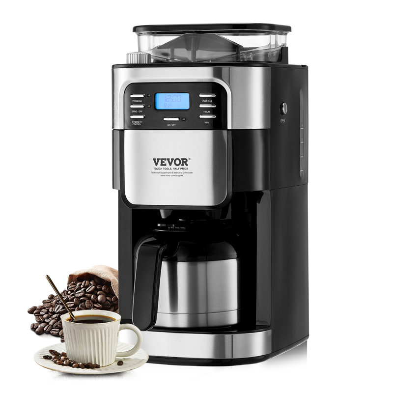 Stellweilan 8-Cup Coffee Maker Drip Coffee Machine with 24-Hour Timer for Auto Brew