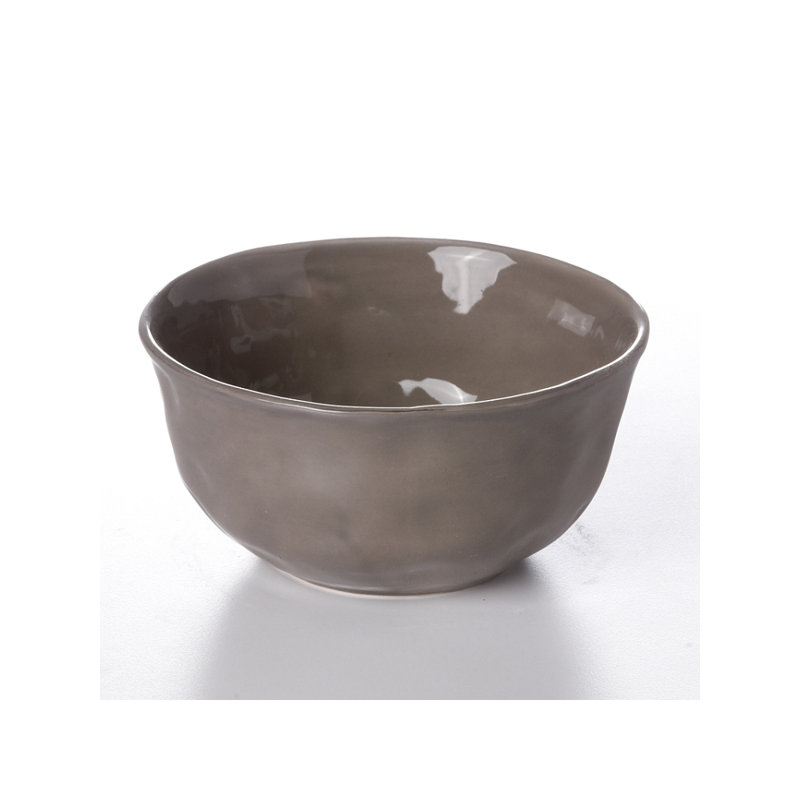 Porcelain Decorative Bowl, Dark Gray