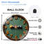 Horloge murale ronde en verre 12 po