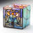 4.75"H Blue Flourishes Stained Glass Candle Holder