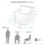 Ensemble de conversation de terrasse en teck pour 2 personnes Bogota avec coussins Sunbrella®-1527991648-1527991650