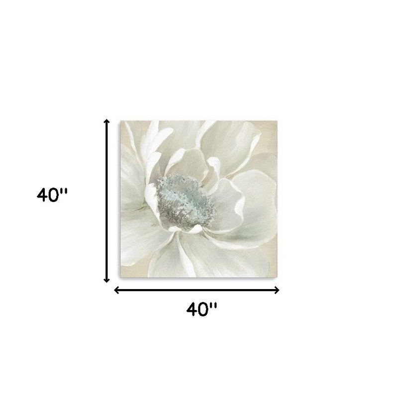«Soft Winter Flower», art mural sans cadre
