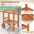 Ameerat Solid Wood Kitchen Cart
