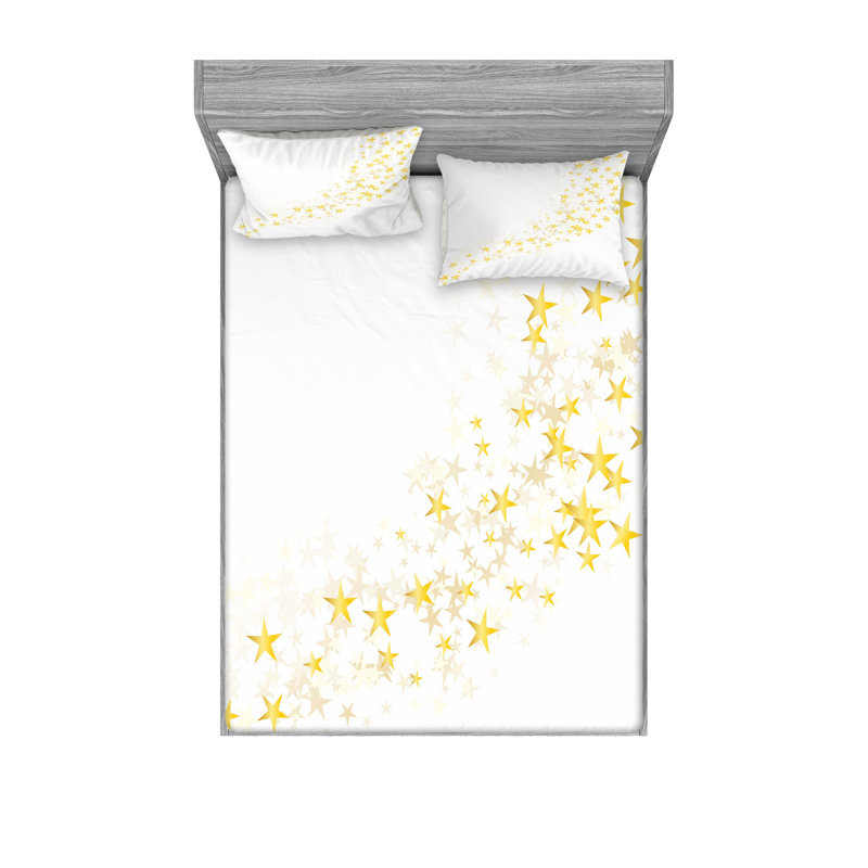 Drap-housse et coussin décoratif Ambesonne, Ensemble de draps pour très grand lit californien