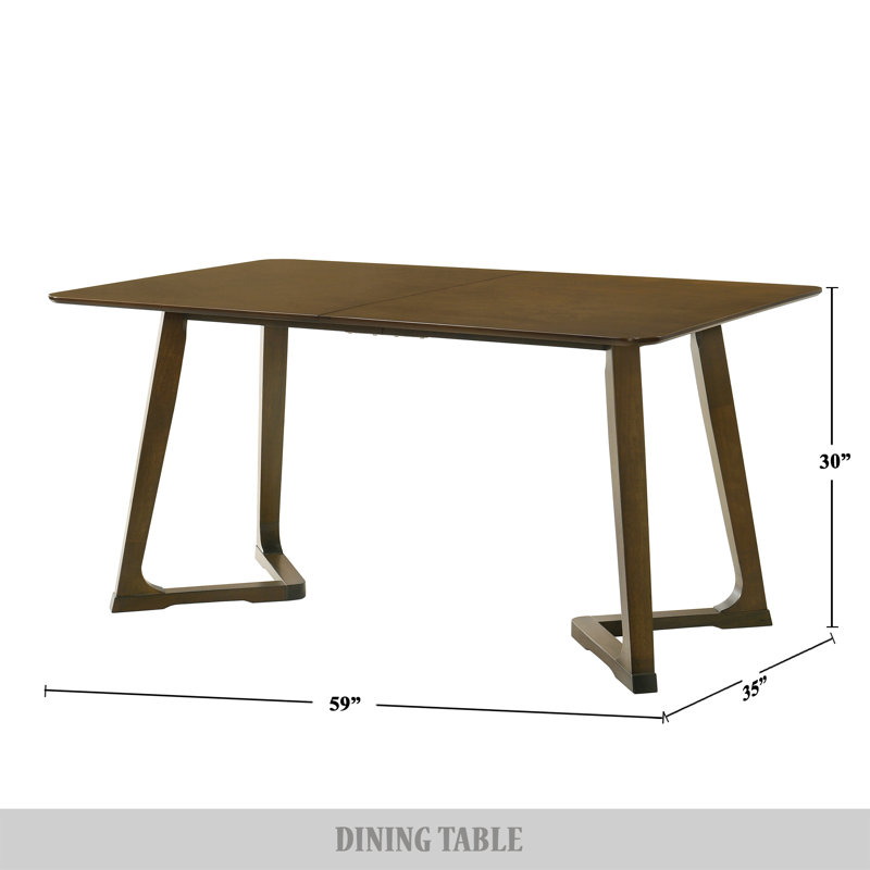 CasePiece 59.1'' L x 35.5'' W Dining Table & Reviews | Wayfair