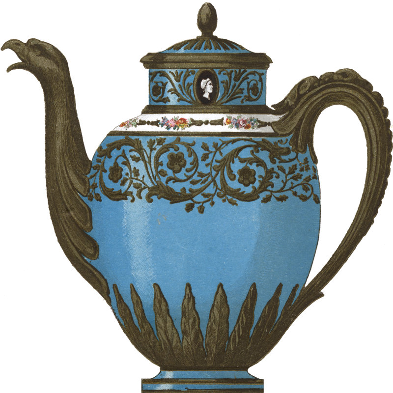 Sevres Porcelain III by Garnier - Wrapped Canvas Painting, 51cm H x 51cm W x 3.8cm D