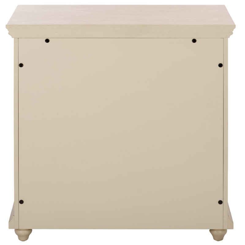 Ben 2 Door 1 Drawer Cabinet, Creme