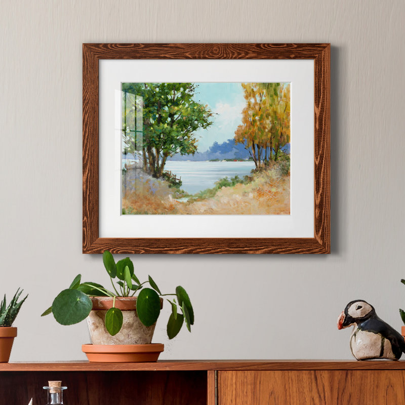 «Fall Day» par J Paul - reproduction d'art sur papier encadrée, Brun, H 24 po x l 18 po x P 1,5 po