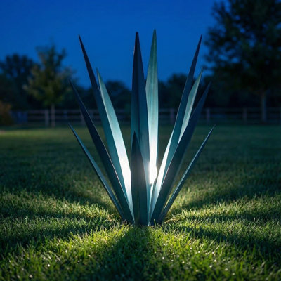 large agave metal garden decoration