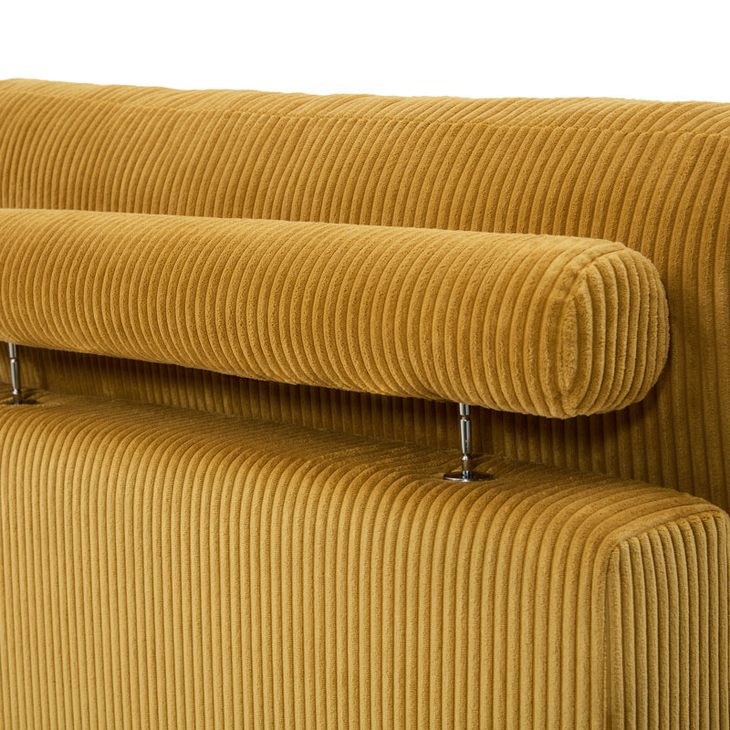 Stoneville 106.7Cm Square Arms Sofa & Chaise, Orange