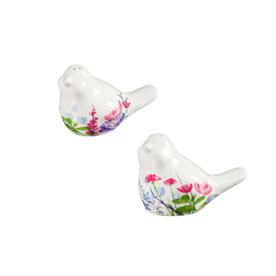 Ensemble salière et poivrière en céramique Charm Birds
