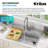 KRAUS Wasteguard High-Speed 3/4 HP Continuous Feed Ultra-Quiet Motor Garbage Disposal With Power Cord And Flange Included And Universal Mount, KWD210-75MGR
