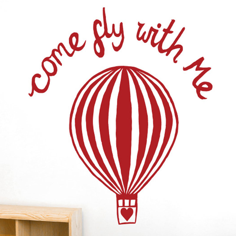 Wall Decal, Dark Red, Large